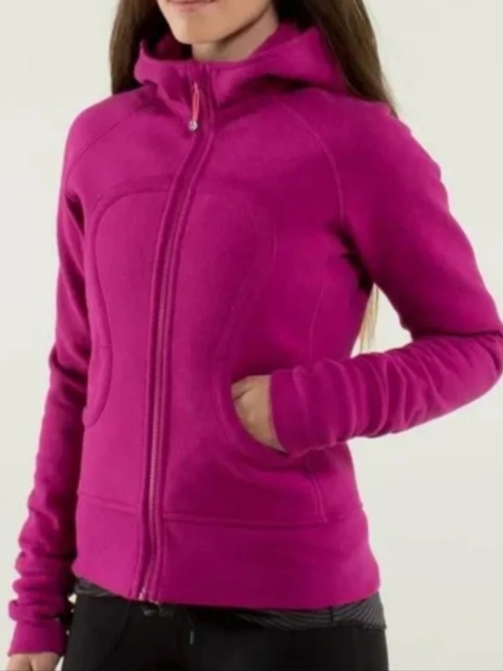 LULULEMON SCUBA HOODIE FUSHIA PINK SIZE 10